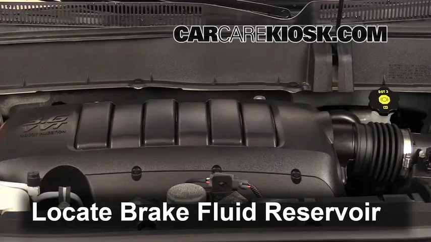 2012 Chevrolet Traverse LS 3.6L V6 Brake Fluid Check Fluid Level